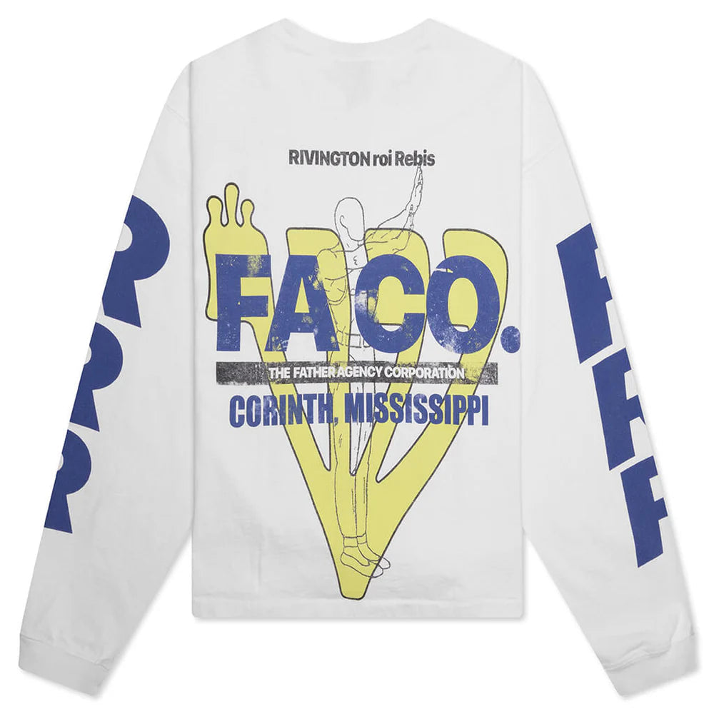 RRR123 FA.CO LS TEE OPTIC WHITE
