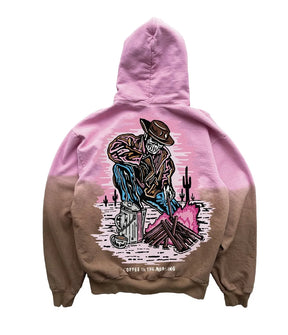 Warren Lotas Coffee In The Morning Hoodie Pink/Brown