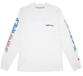 Chrome Hearts Matty Boy America Pocket Tee Long Sleeve White