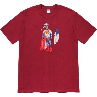 Supreme Skeleton Tee Cardinal