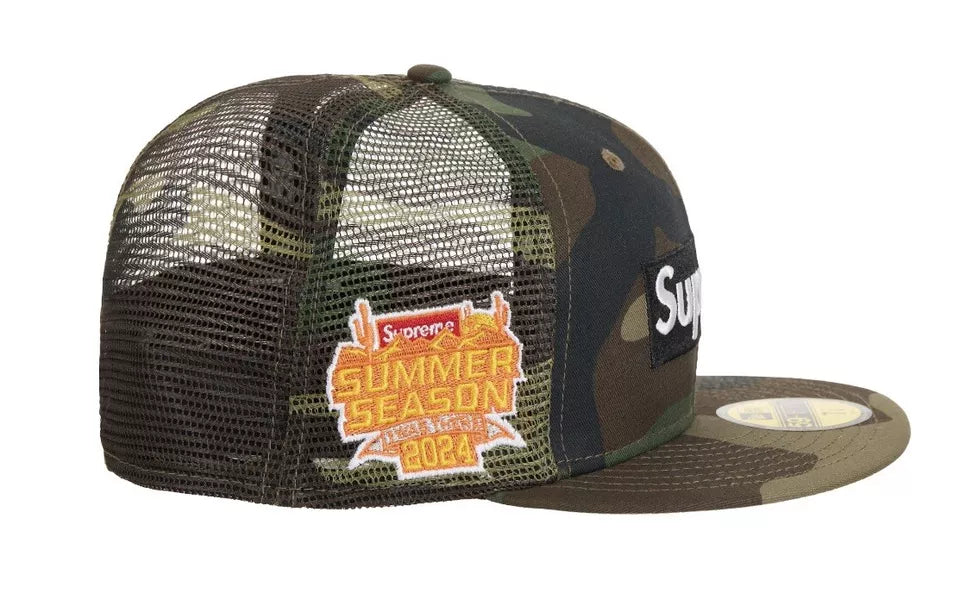 Supreme Box Logo Mesh Back New Era Cap (SS24) Camo