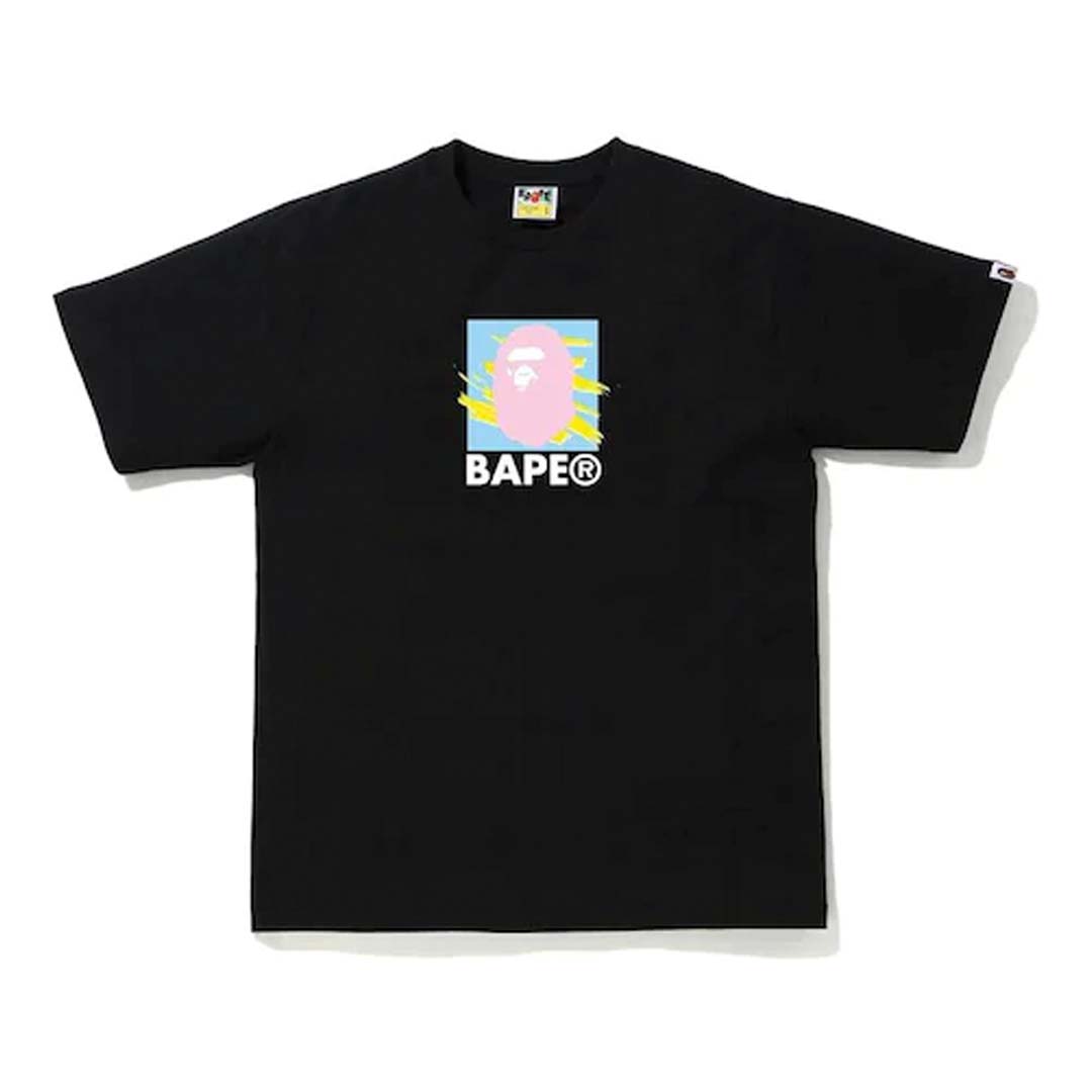 BAPE Multi-Color Print Tee Black