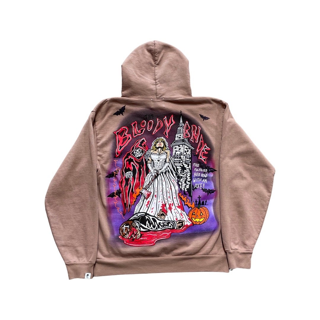 Warren Lotas Bloody Bride Hoodie Brown