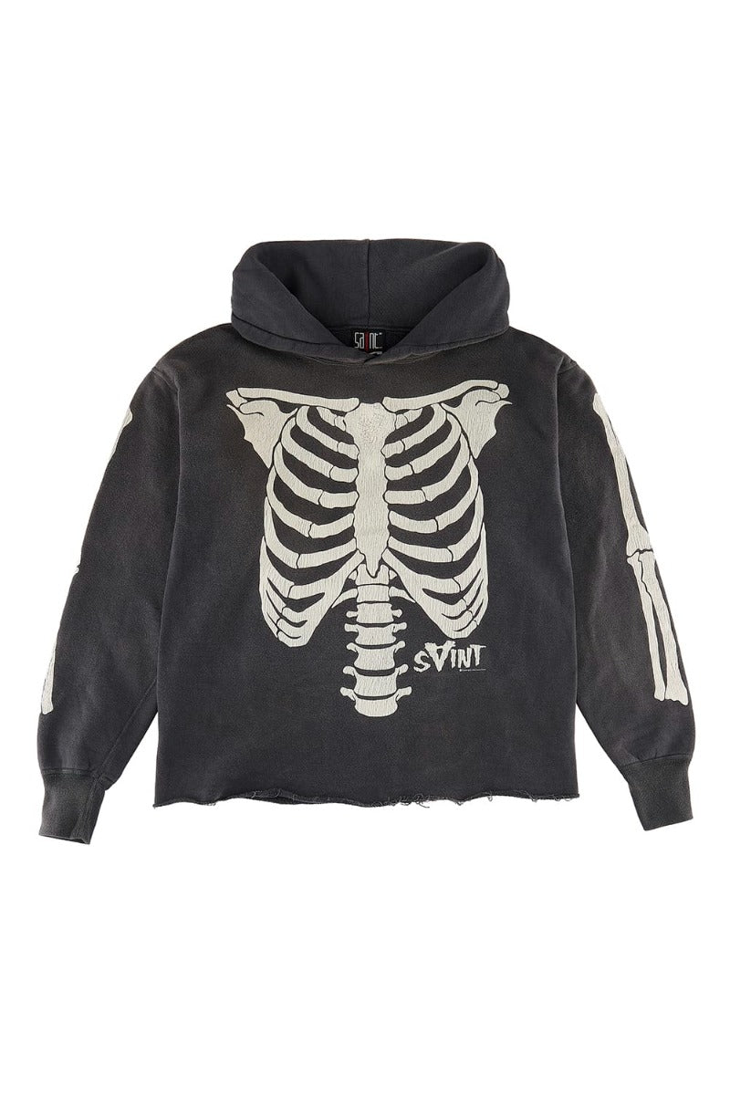 Saint Michael X Vlone Bone Black Sweatshirt