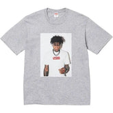 Supreme NBA Youngboy Box Logo Photo Tee Heather Grey