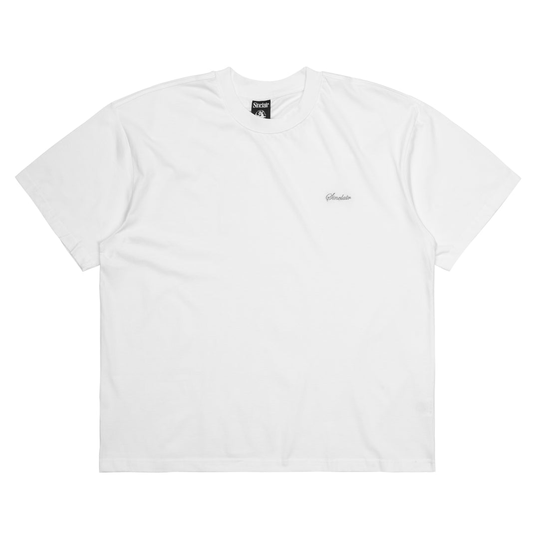 Sinclair Mini Script Tee White