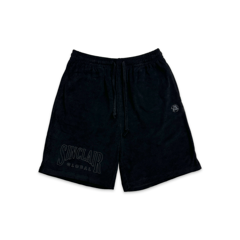 Sinclair Terry Cloth Camp Shorts Black