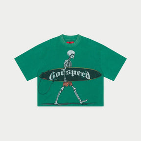 GODSPEED Surf-Day-T-Shirt Emerald