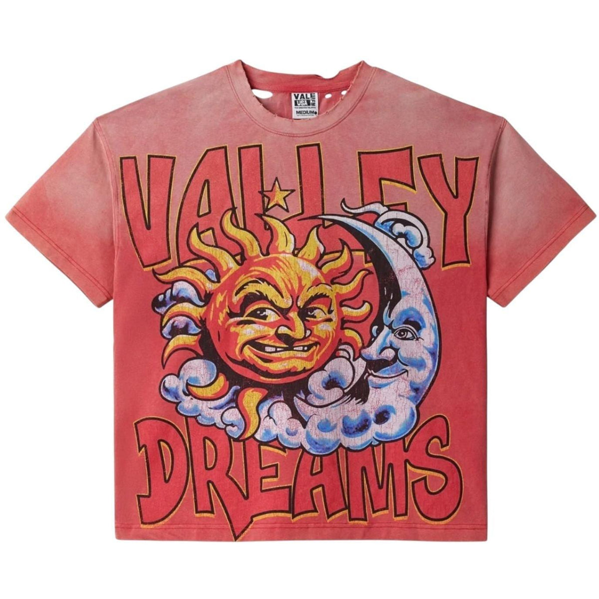 Vale Forever Thrashed Red Sun Tee