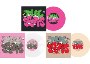 Travis Scott The Scotts KAWS Vinyl 7" Pink/White/Beige Set