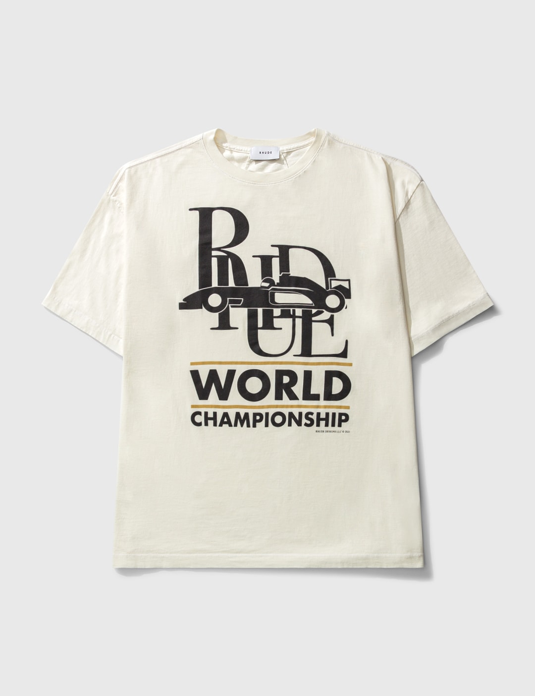 Rhude World Championship tee Cream