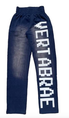 Vertabrae Sweatpants Faded Navy/ White