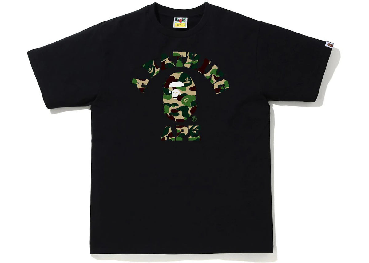 BAPE ABC Camo College Tee (SS20/SS23) Black/Green
