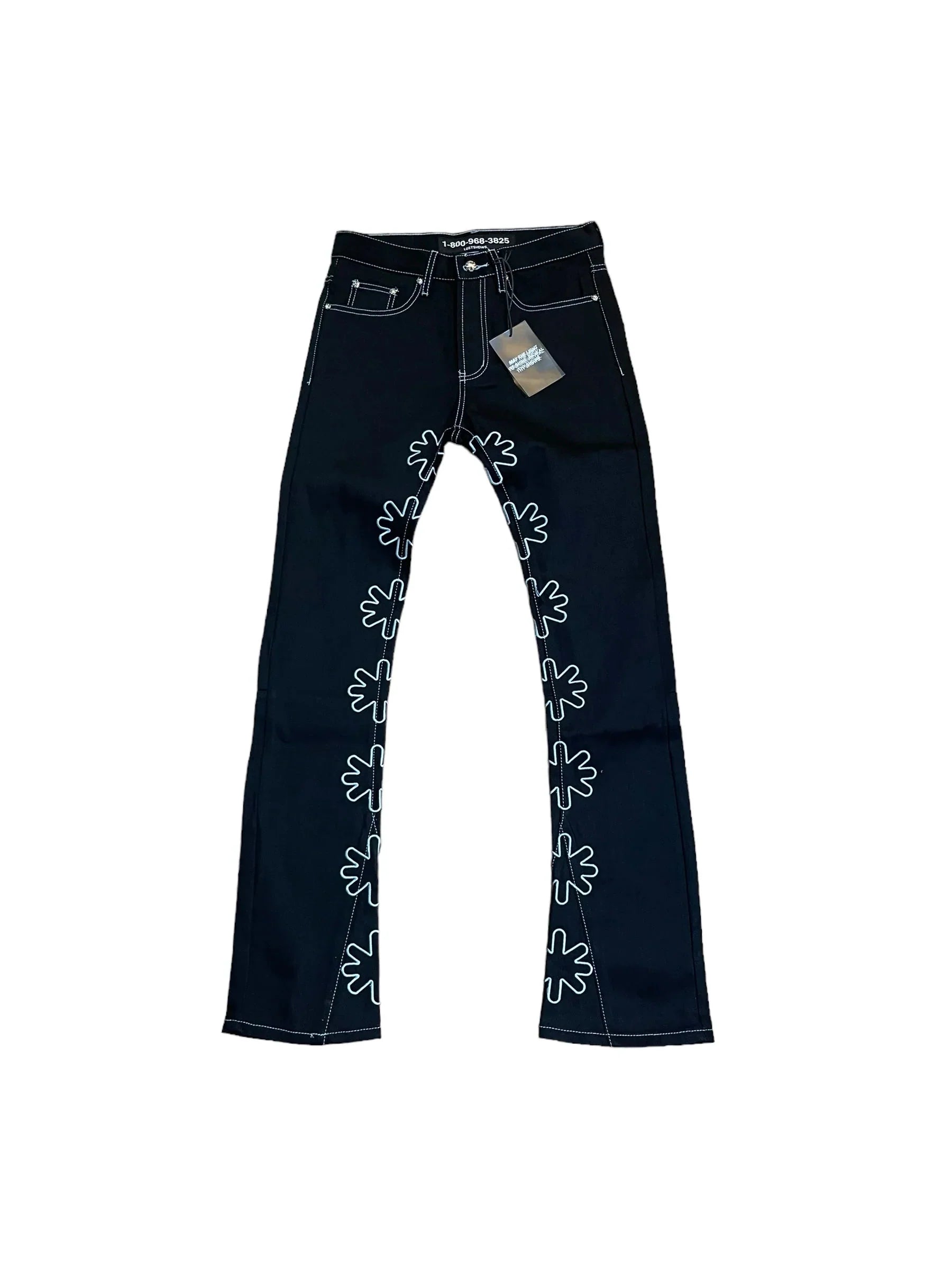 LOST SHDWS DRK SHDWS OUTLINE DENIM PANT (WHITE)