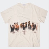 Rhude Multi Horses Tee Cream