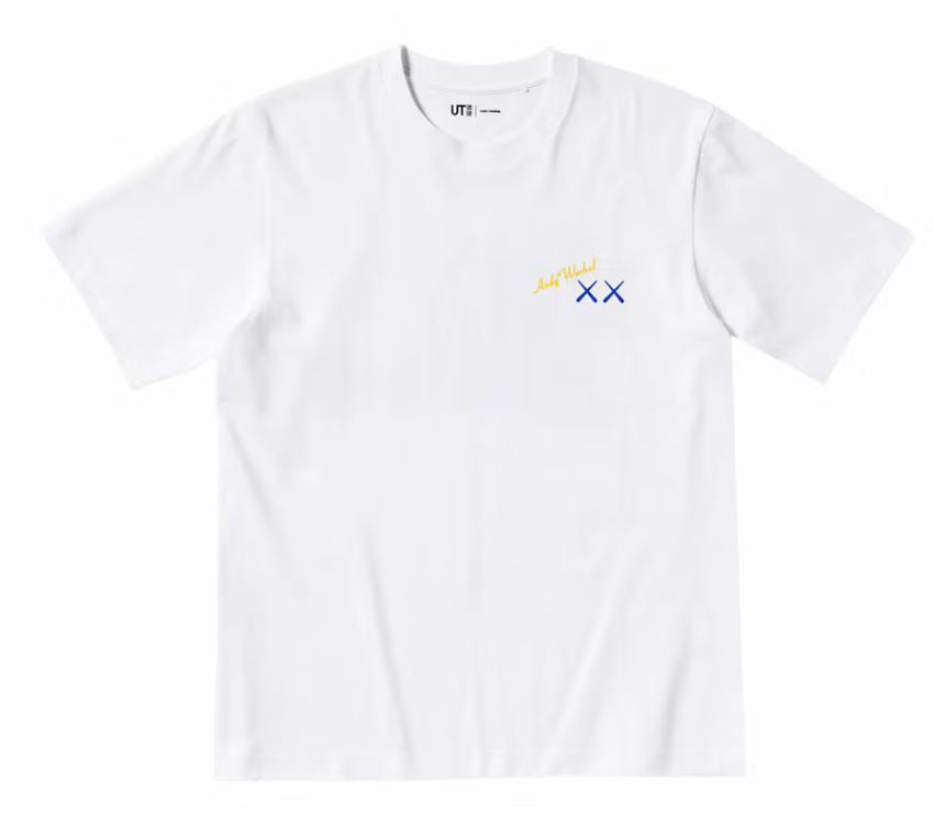 KAWS x Uniqlo Warhol UT Graphic 471321 T-shirt White/Blue
