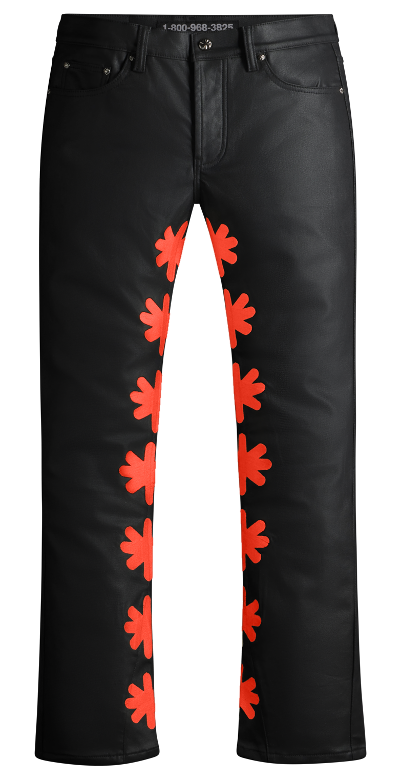 LOSTSHDWS WAX PANT (RED)