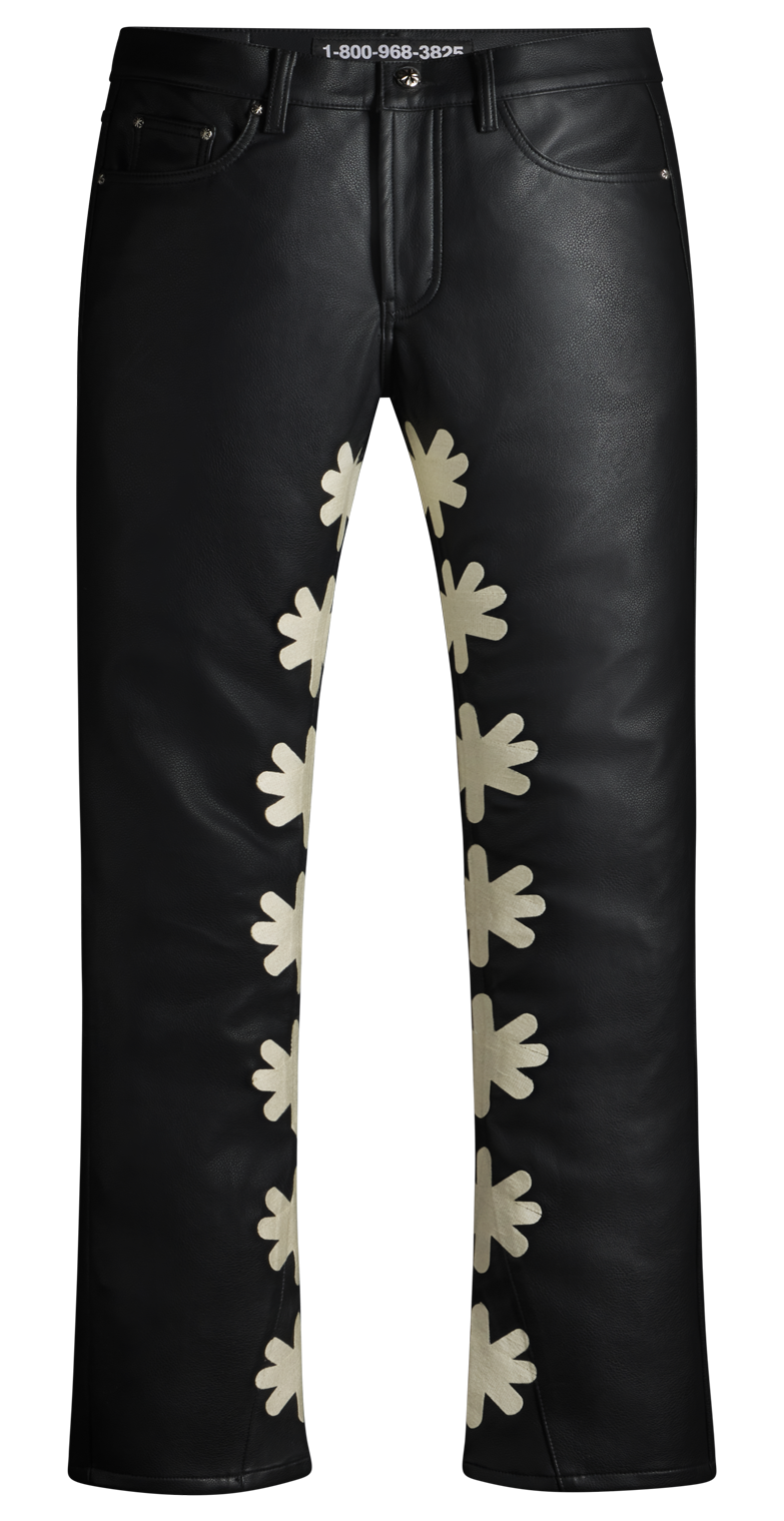 LOSTSHDWS LEATHER PANT (BONE)