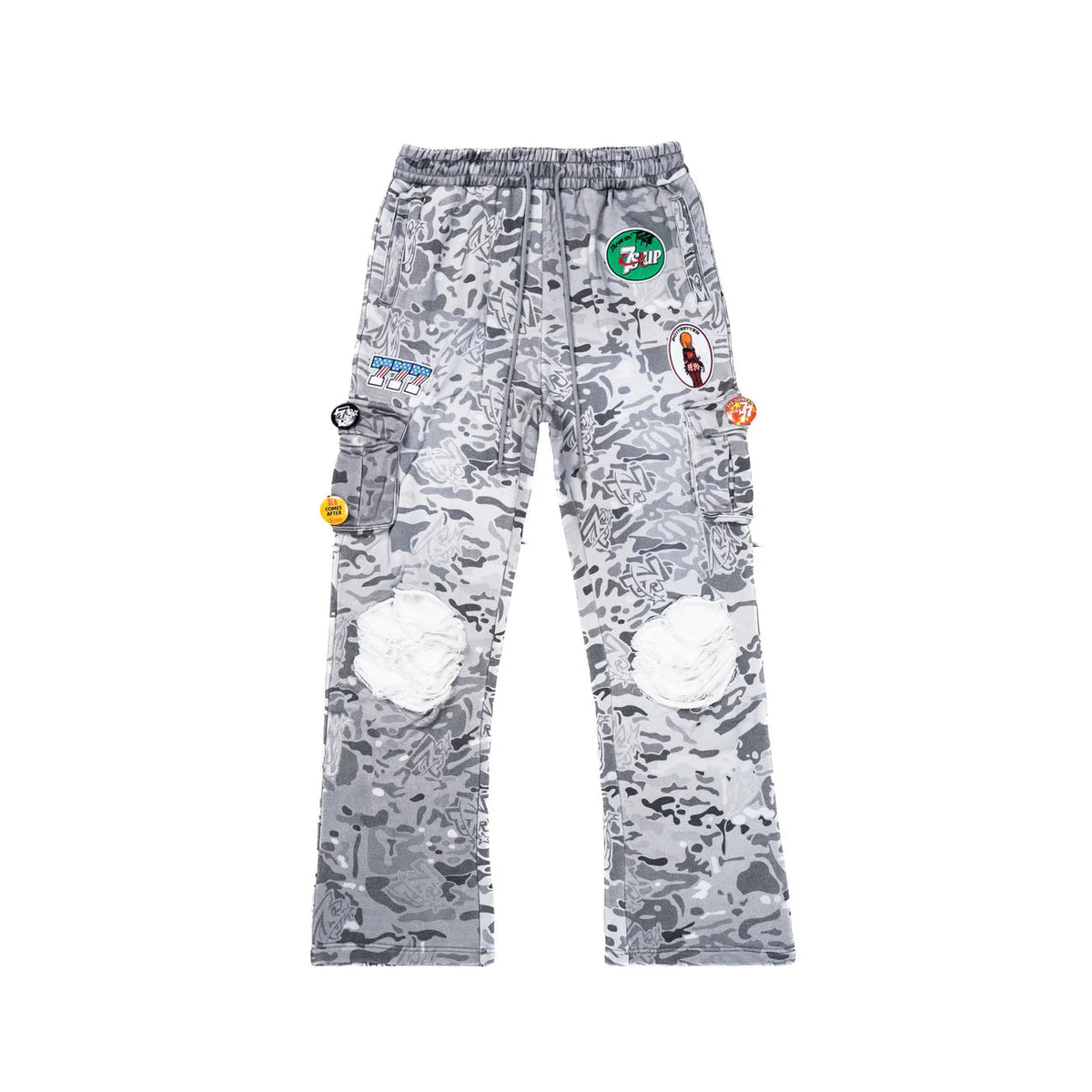Triple Sevens Patchwork 7s Camo Cargosweats