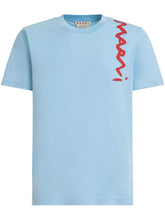 Marni Lettering-Deteiling T-shirt Blue