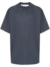 OFF-WHITE Diag Tab Navy Blue Tee