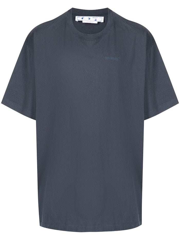 OFF-WHITE Diag Tab Navy Blue Tee