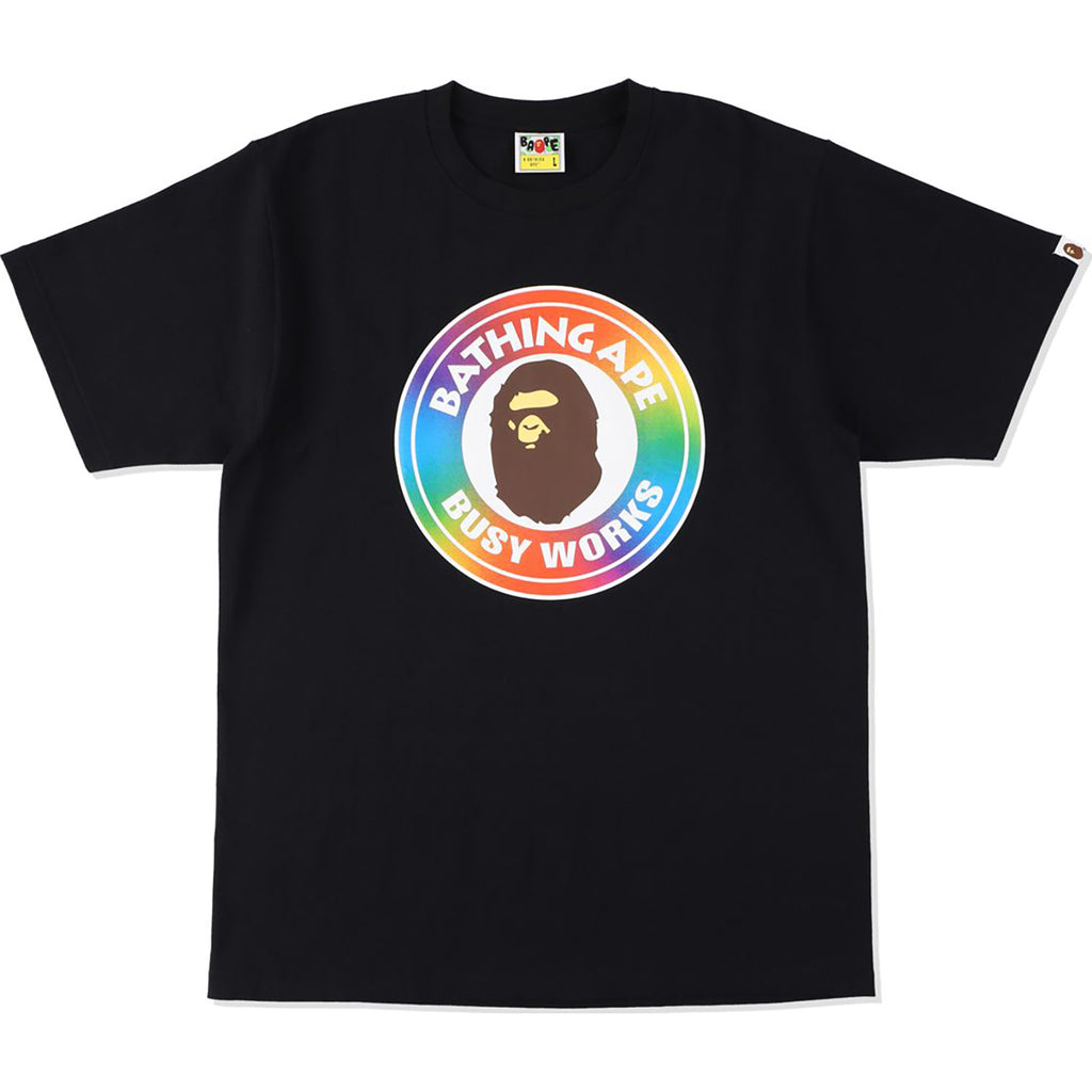 Bape Rainbow Busy Works Tee Black