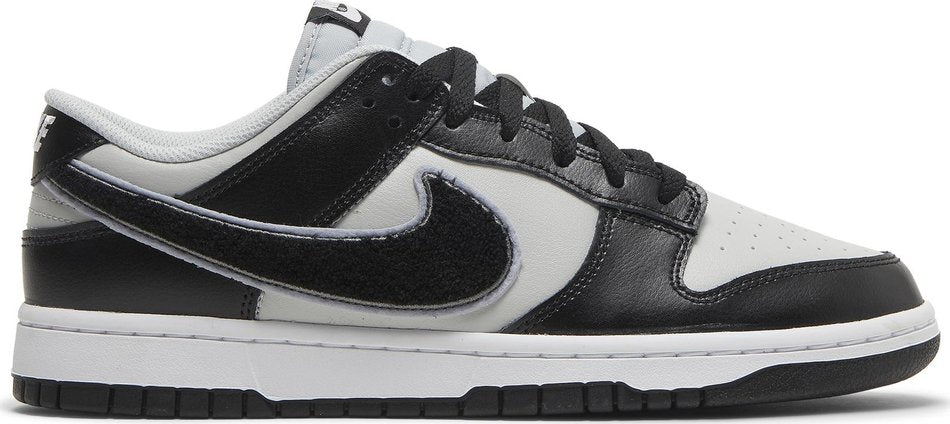 Nike Dunk Low Chenille Swoosh Black Grey