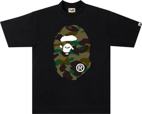 BAPE 1st Camo Big Ape Head Tee Black Green