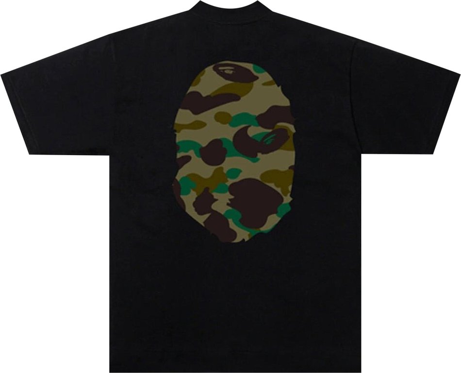 BAPE 1st Camo Big Ape Head Tee Black Green