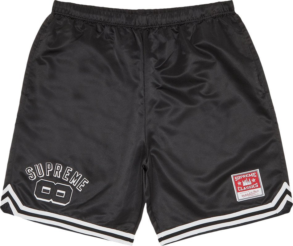 Supreme Mitchell & Ness Satin Basketball Short Black