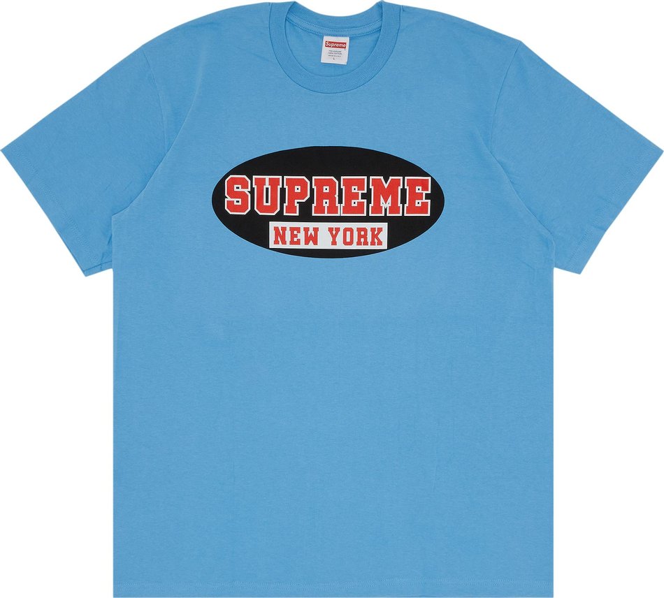 Supreme New York Tee Bright Blue