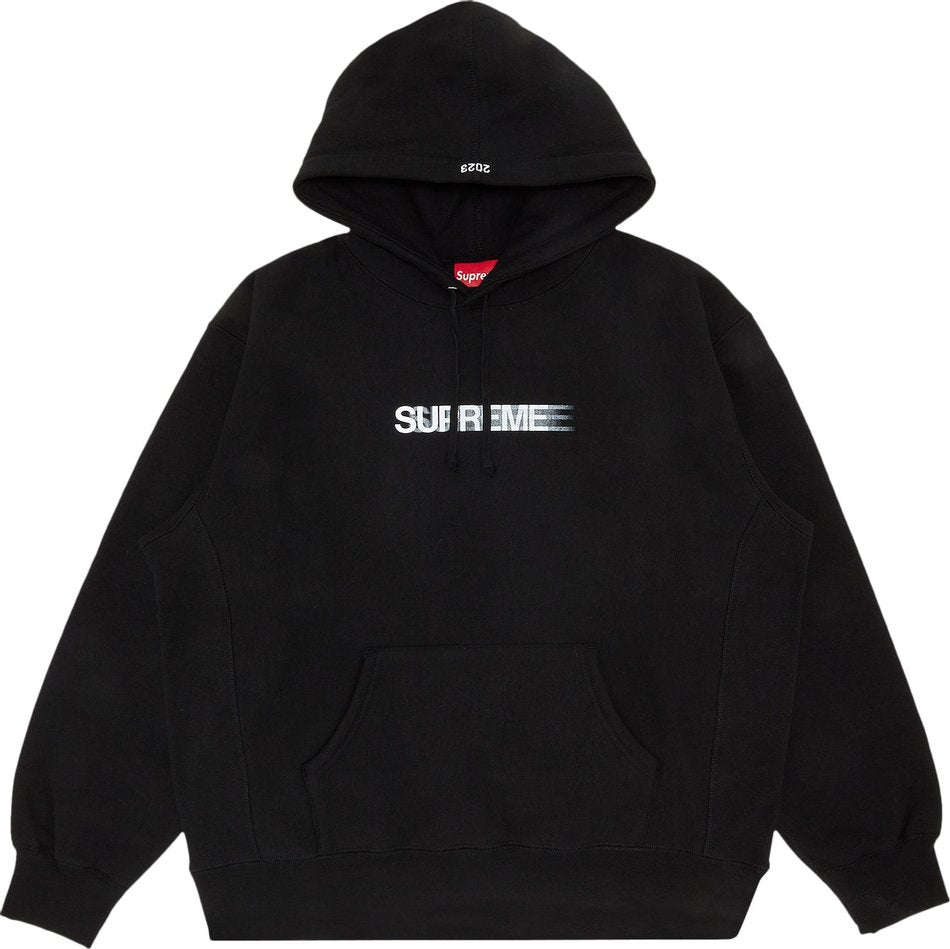 Supreme Motion Logo Hooded Sweatshirt (SS23) Black