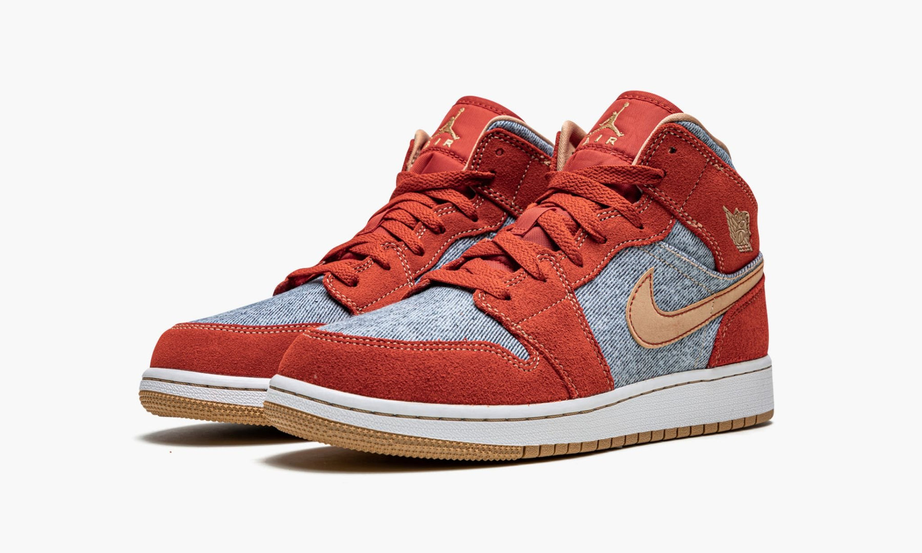 Air Jordan 1 Mid SE "Denim Red" (GS)