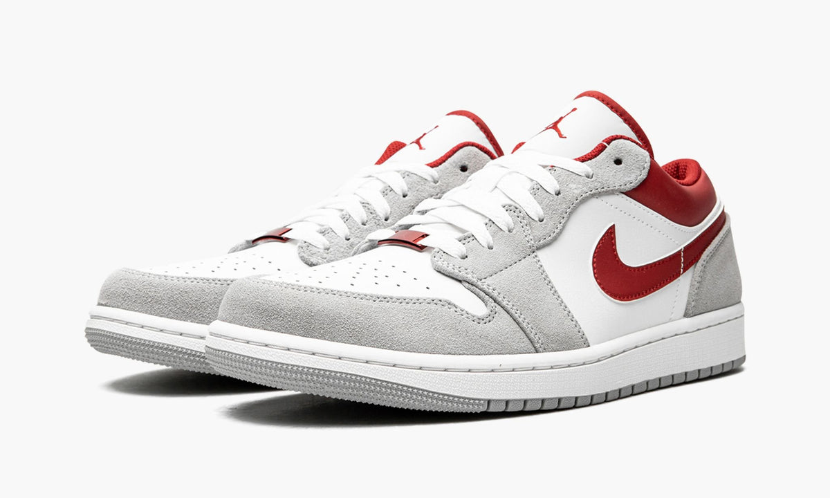 Air Jordan 1 Low Light Smoke Grey Gym Red