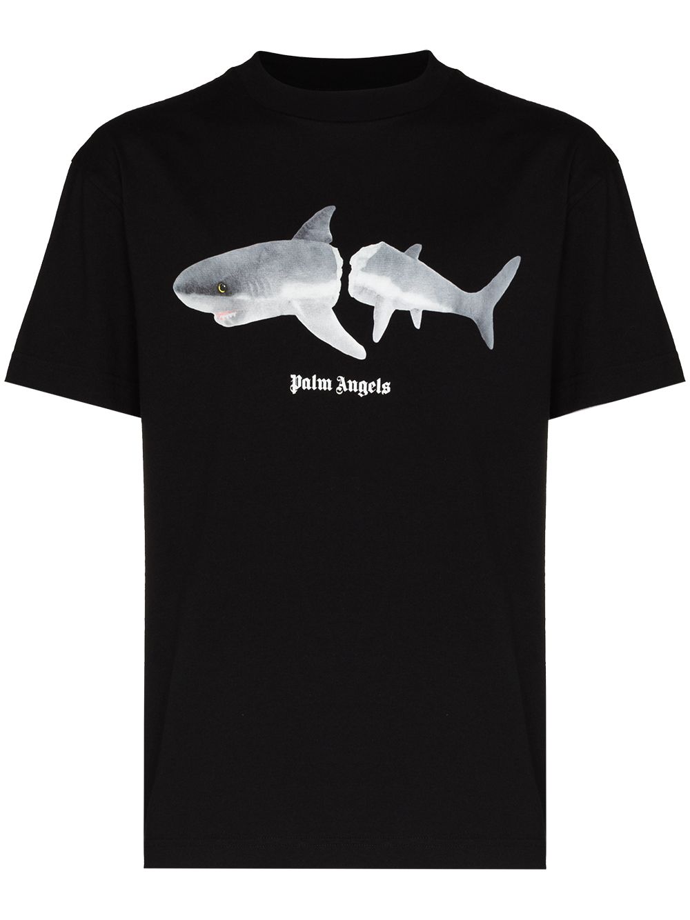 PALM ANGELS Shark Print Logo Tee