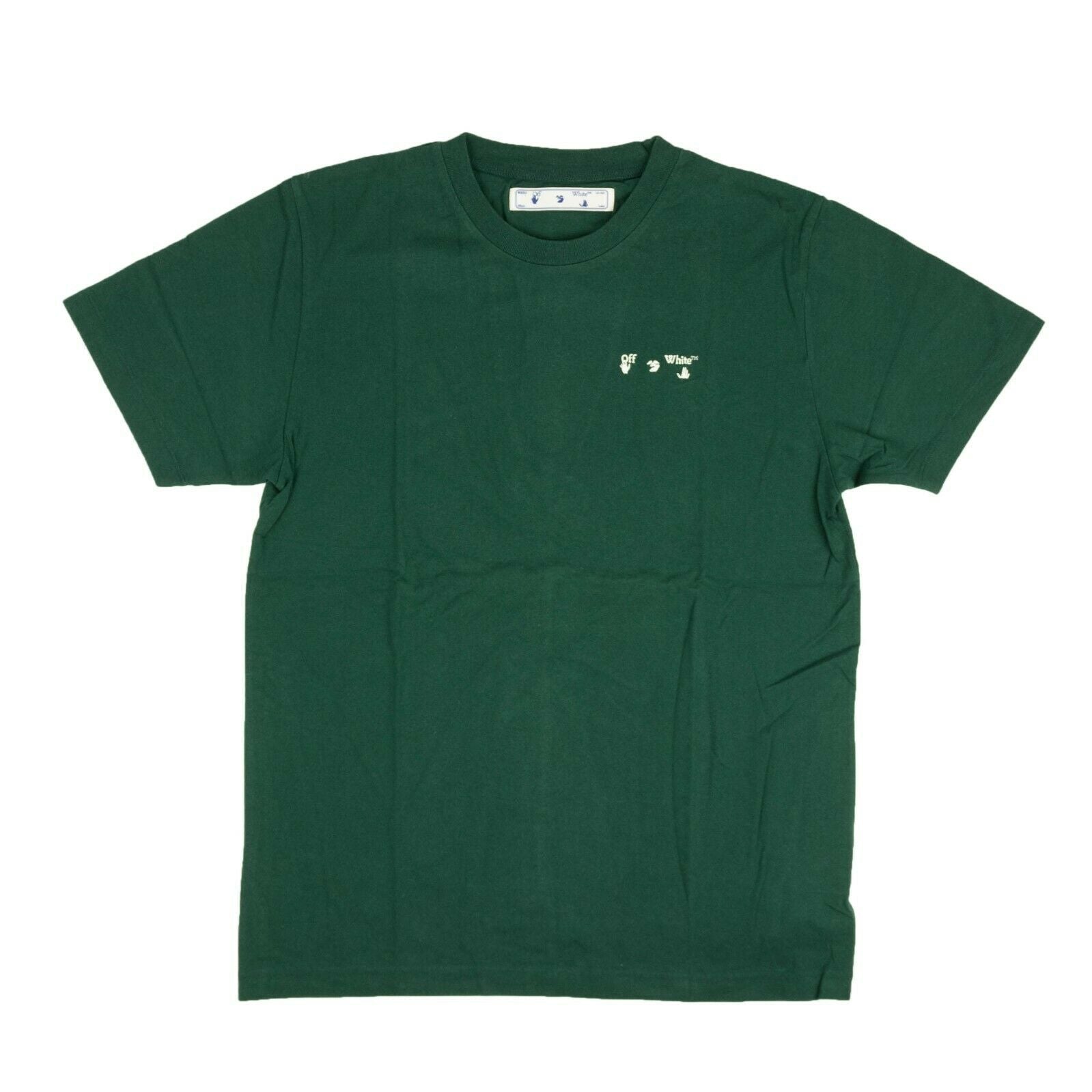 OFF-WHITE C/O VIRGIL ABLOH DARK GREEN LOGO SLIM T-SHIRT