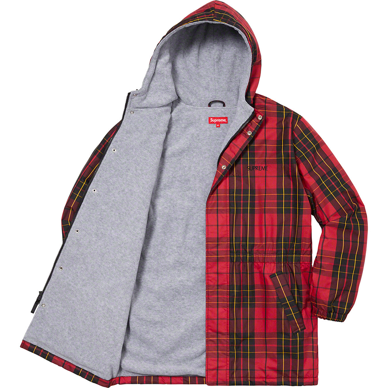 Supreme Polartec Lined Sideline Parka Tartan