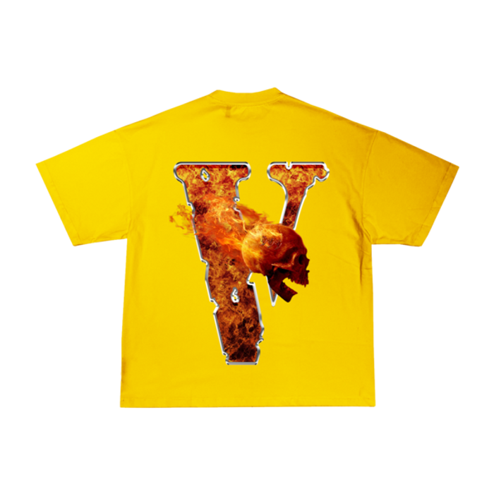 Juice Wrld x Vlone Inferno Tee Yellow