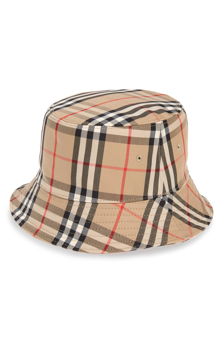 Burberry Vintage Check Bucket Hat Brown