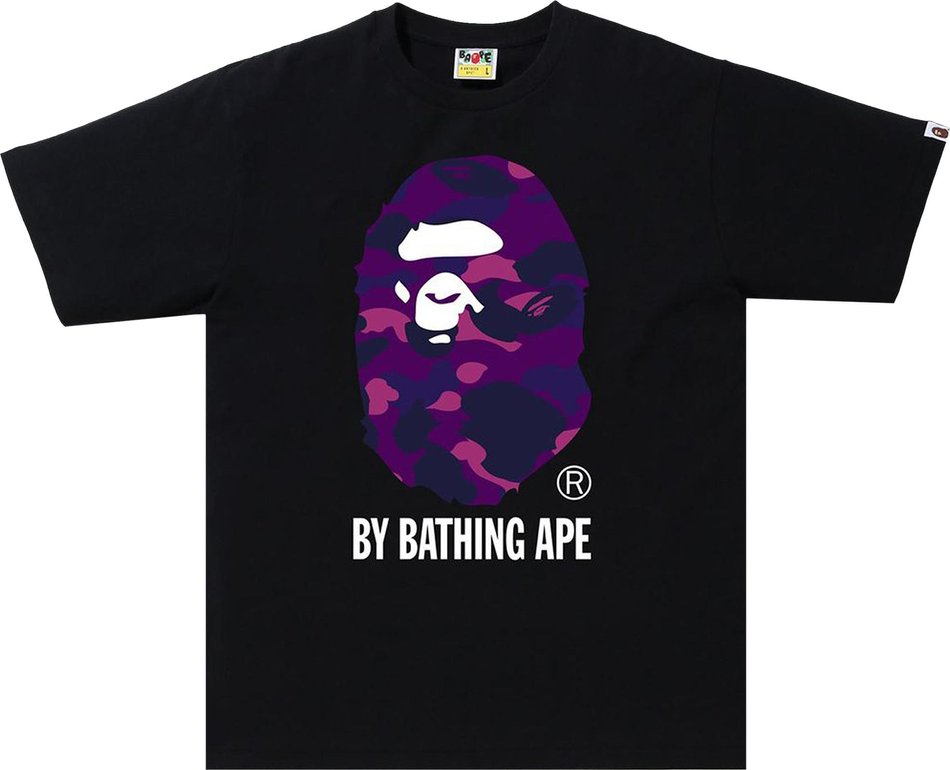 BAPE Color Camo By Bathing Tee Black/Purple