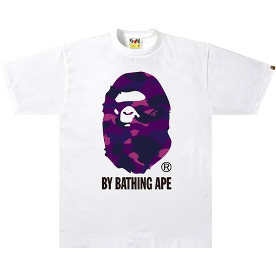 BAPE Color Camo By Bathing Tee White/Purple