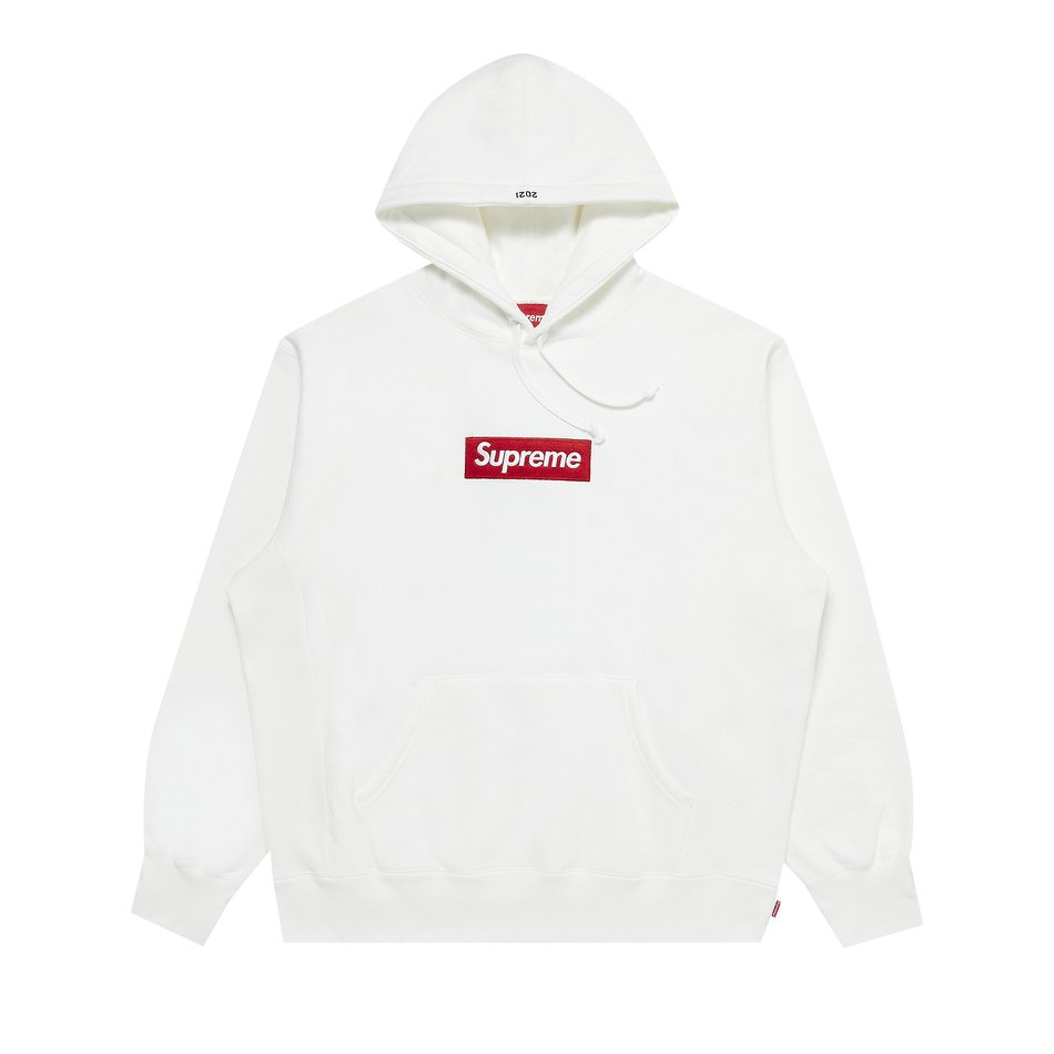 Supreme Box Logo Hooded Sweatshirt (FW21) White