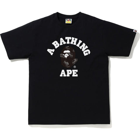 Bape Random Bapesta College Tee Black Black