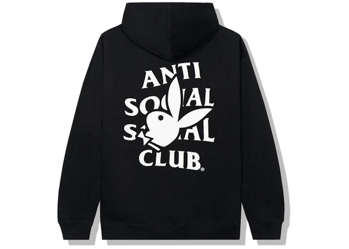 Anti Social Social Club Playboy Bunny Logo Hoodie Black