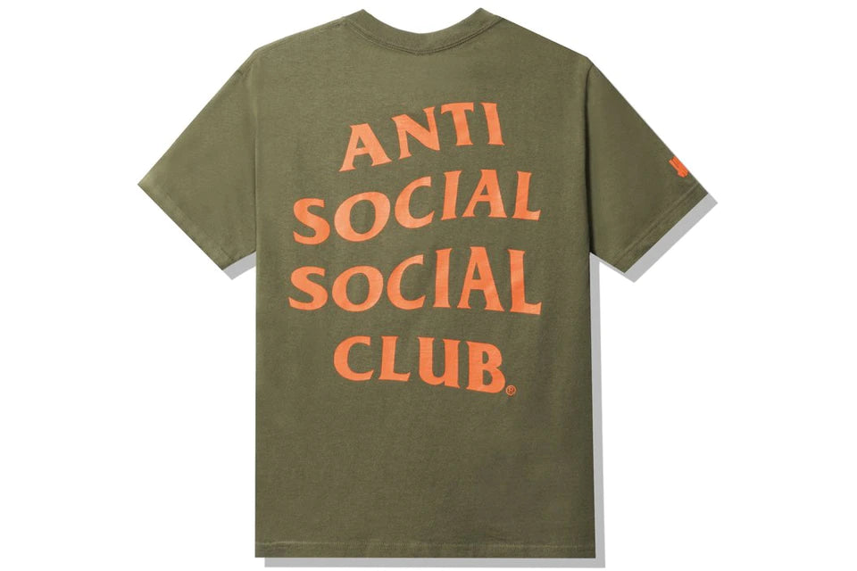 Anti Social Social Club x Undefeated Paranoid T-shirt Olive