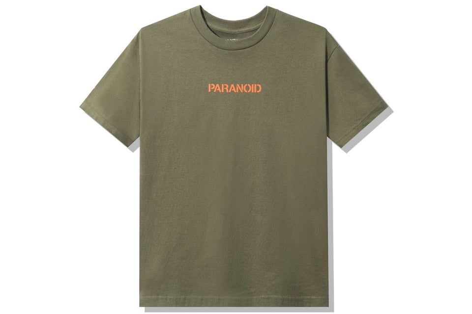 Anti Social Social Club x Undefeated Paranoid T-shirt Olive