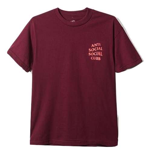 Anti-Social Social Club "Logo" Maroon Tee