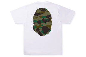 Bape 1st Camo Big Head White/Green T-Shirt