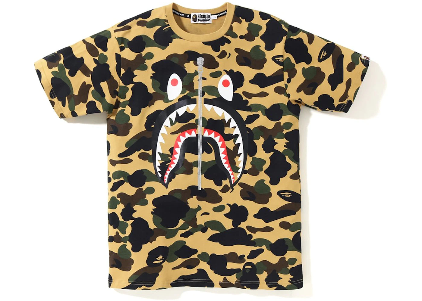 Bape 1st Camo Shark Tee Yellow